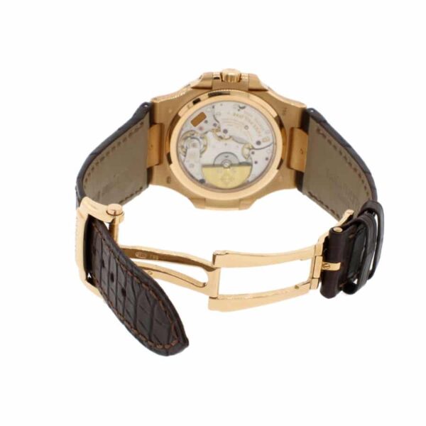 Patek Philippe Nautilus Rose Leather Replica - Image 4