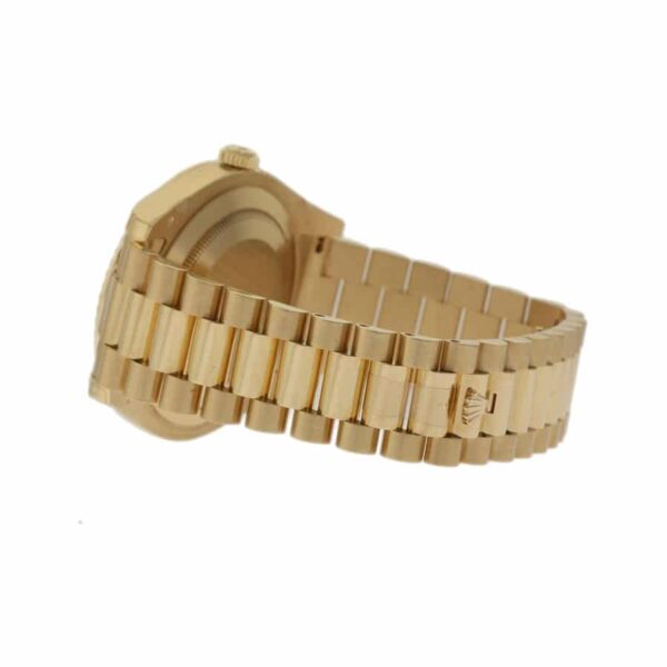 Rolex Day-Date II Collection Gold Silver White Dial 218238 Replica - Image 5