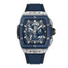 Spirit-of-Big-Bang-Titanium-Blue-Ceramic-42-mm-soldier-shot-1.jpg Hublot Titanium Blue Ceramic 642.NL.7170.RX Replica