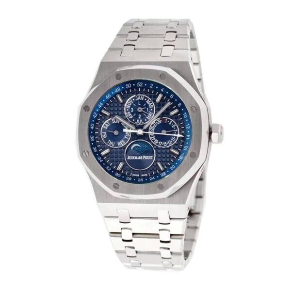 audemars-piguet-royal-oak-offshore-chronograph-blue-dial-26574st-oo-26606st-05-multifunctional-series-replica.jpg AP Watch Silver Replica