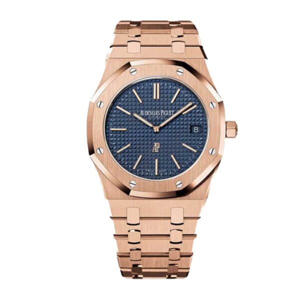 audemars-piguet-royal-oak-pink-gold-blue-dial-replica-1.jpg Audemars Piguet Royal Oak 15400OR.OO.1220OR.03 Replica
