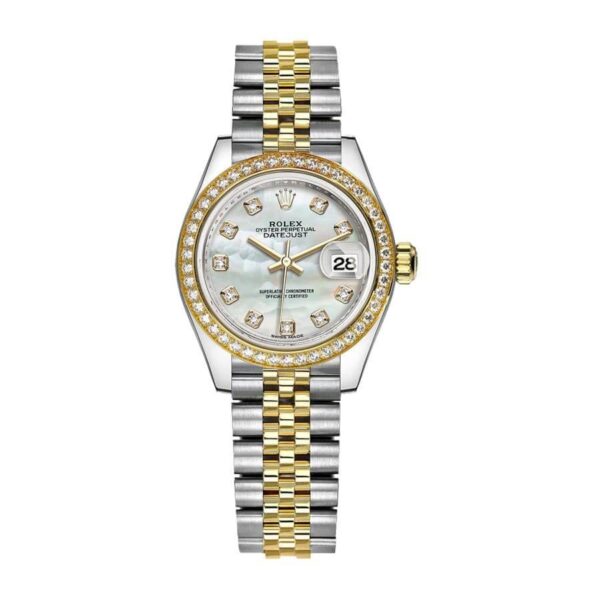 rolex-datejust-28mm-279383rbr-yellow-gold-steel-automatic-mother-pearl-diamond-dial.jpg Rolex 279383RBR Replica