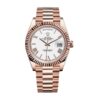 Rolex Day-Date 228235 KW Rose Gold White Dial Replica